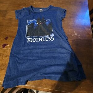 How to Train Your Dragon Toothless Stars Fit & Flair Cap Sleeve Graphic Dress -